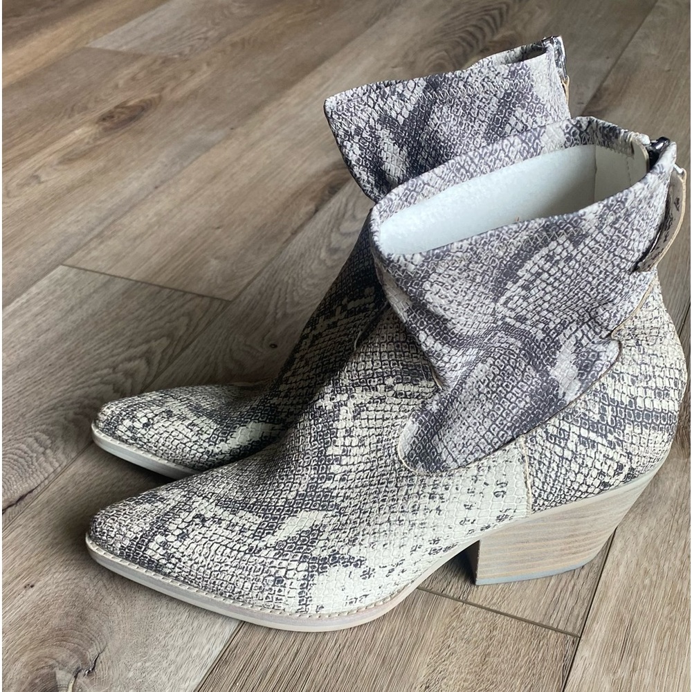 Dolce Vita - Snake Print Booties